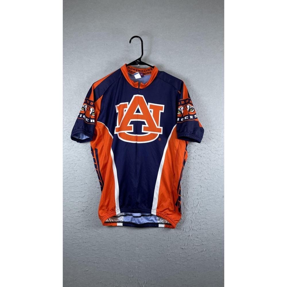 Auburn Tigers Cycling Jersey Mens Large‎ Blue Orange NCAA Adrenaline Promotions